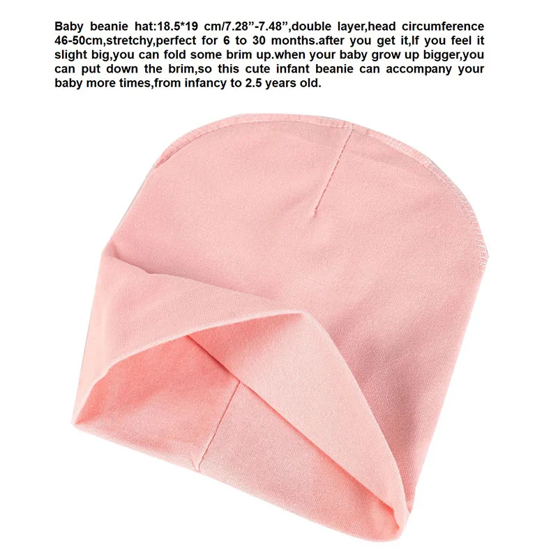 Gorro bebé tejido de color liso unisex para niño y niña - imagen 5