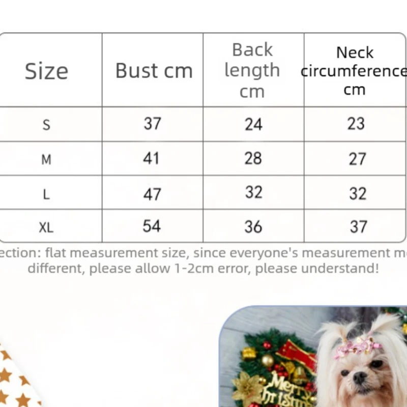 Vestido navideño de terciopelo dorado para perro con lazo verde - imagen 4