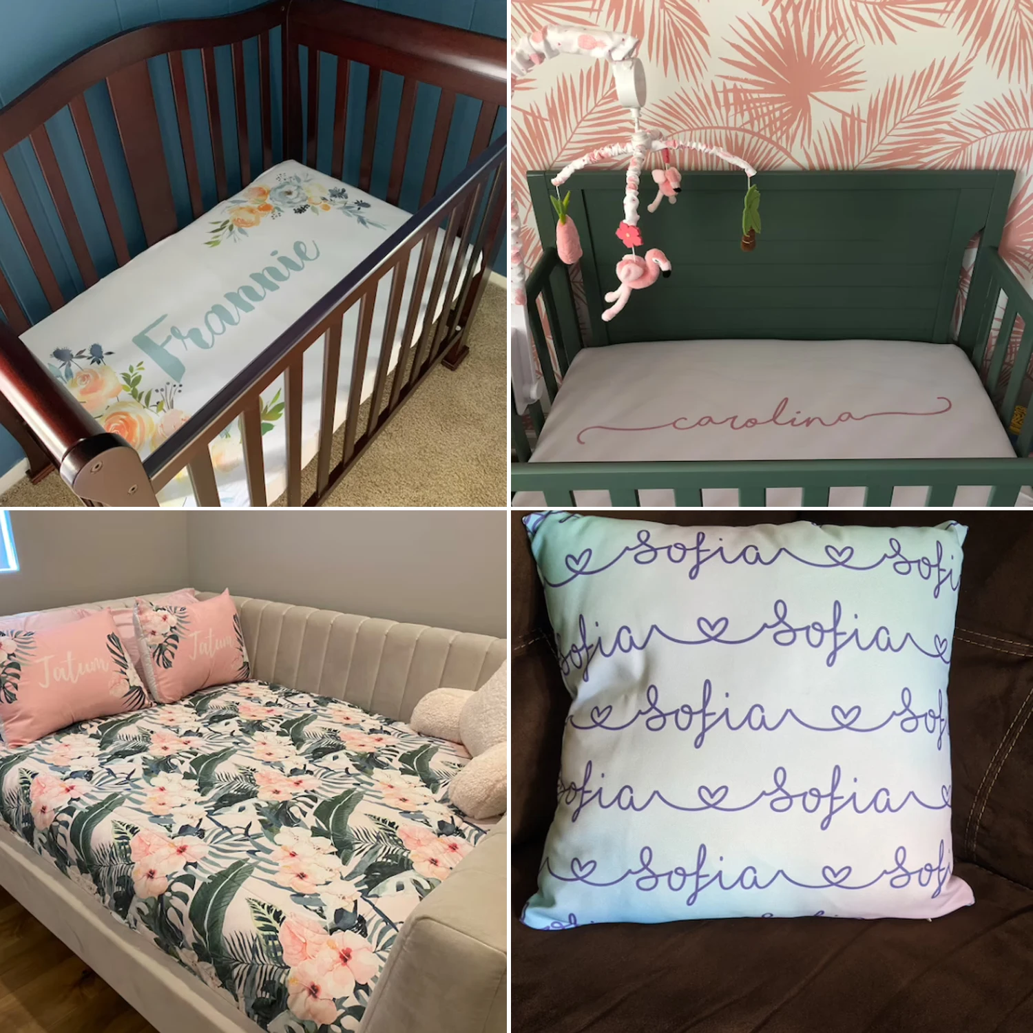 LVYZIHO Juego de cama personalizado para cuna con diseño espacial - imagen 5
