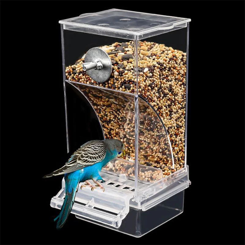 Comedero automático sin desorden para pájaros – Acrílico - imagen 3