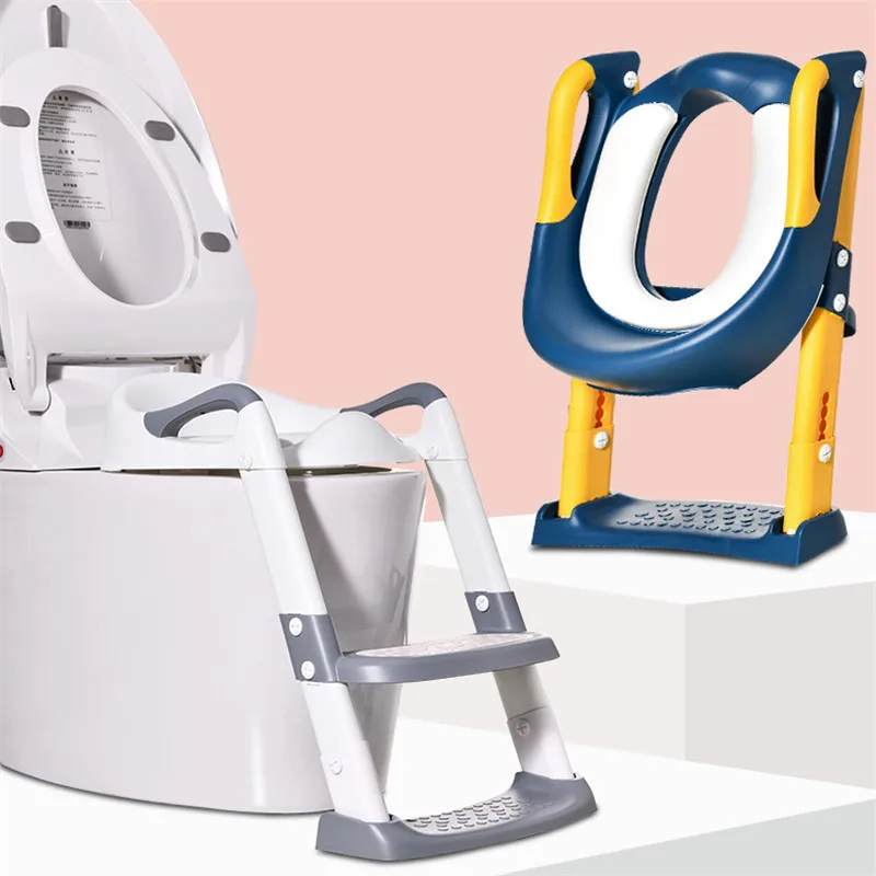 Orinal de entrenamiento plegable para niños con escalera - asiento
