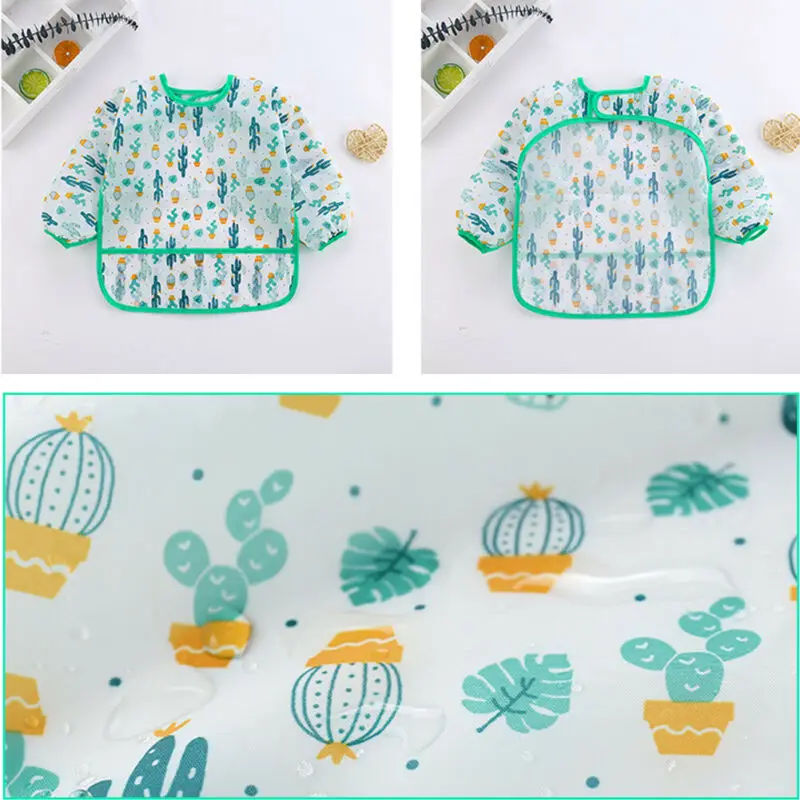 Babero impermeable ajustable para bebé y niños pequeños