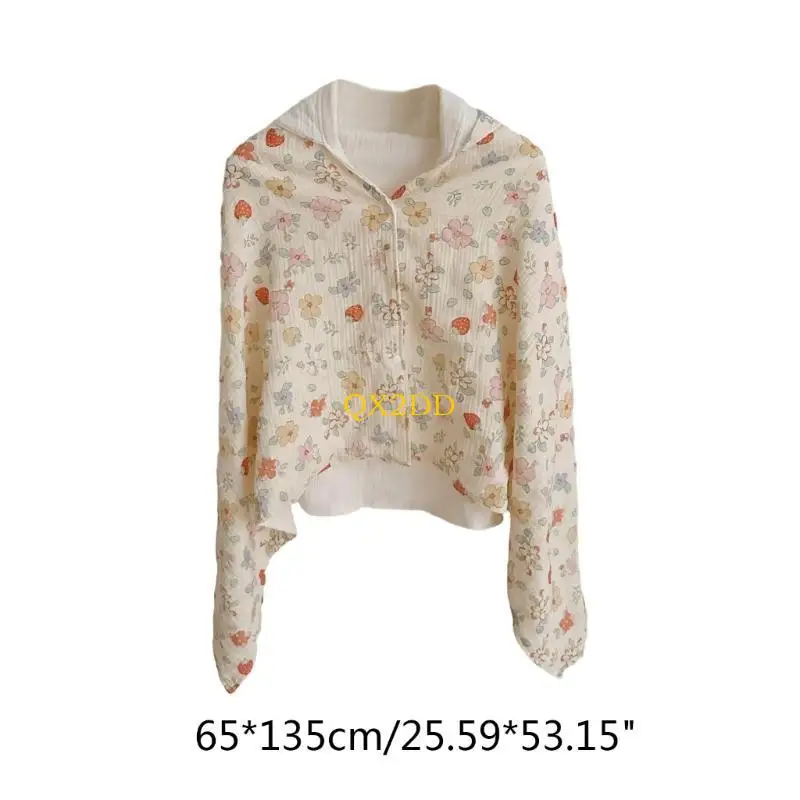 QX2D Toalla bebé con capucha poncho infantil absorbente de algodón - imagen 5