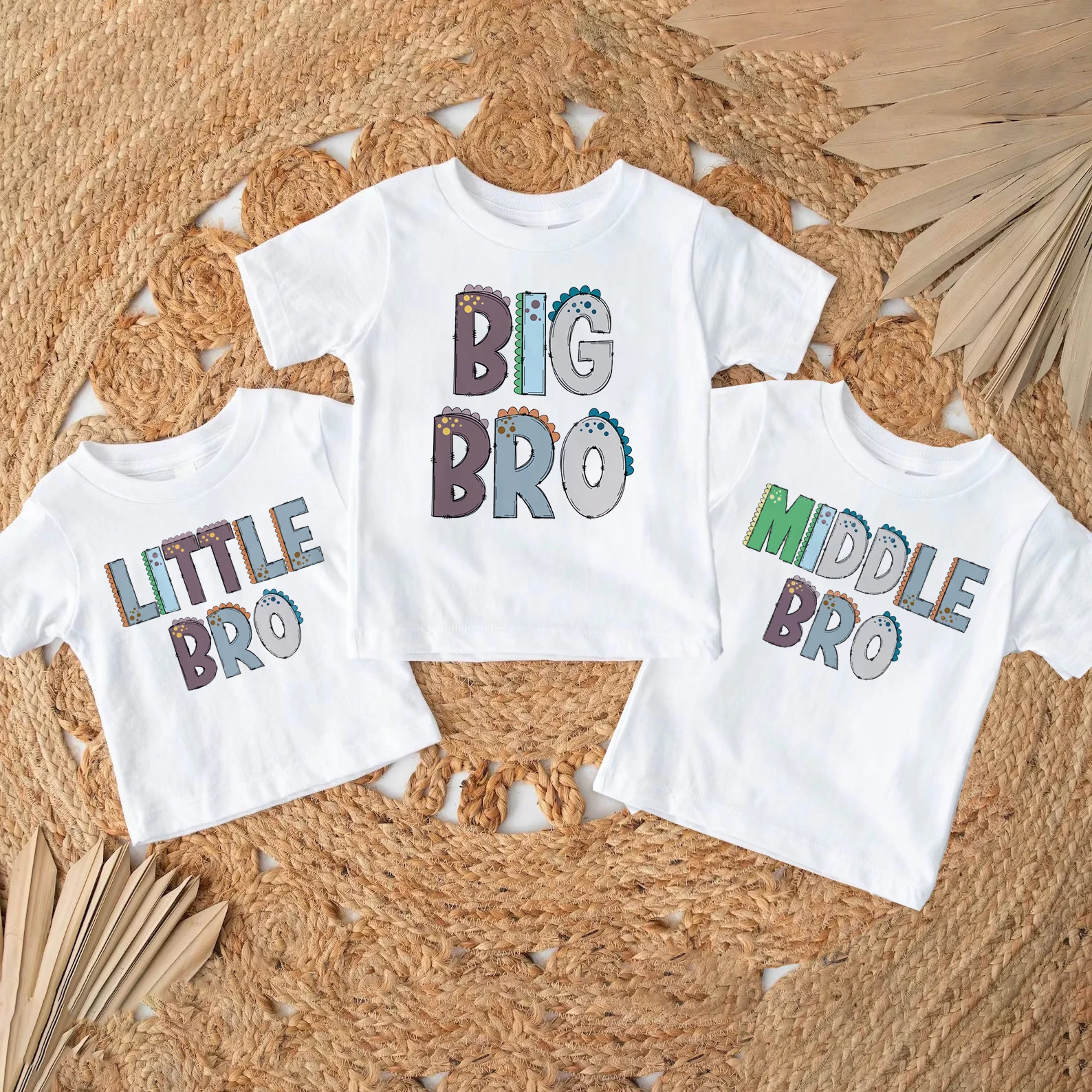 Camisetas para hermanos gemelos con estampado de verano - imagen 4