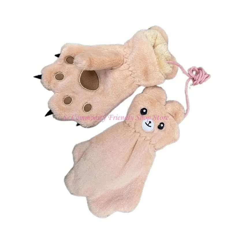 Guantes infantiles con diseño de osito