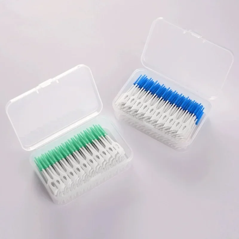 Cepillos interdentales para adultos con hilo dental y palillos - imagen 5