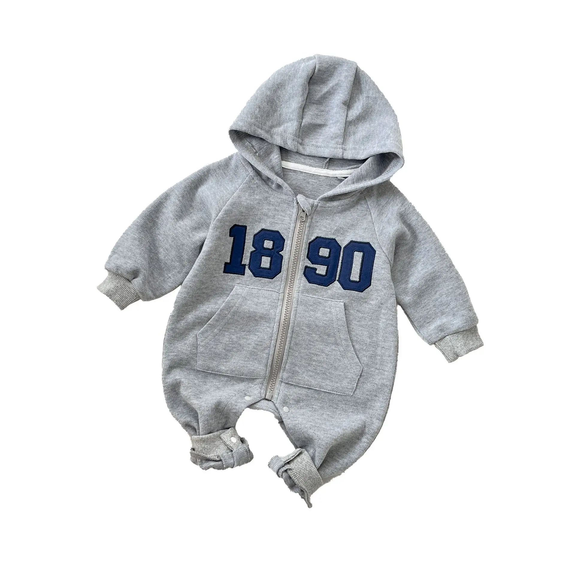 Mono terciopelo invierno para bebé – Chaqueta acolchada cálida
