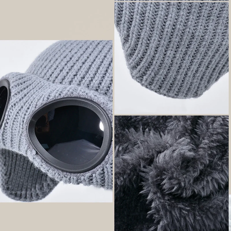Gorro astronauta terciopelo con forro polar cálido para niño invierno - imagen 5