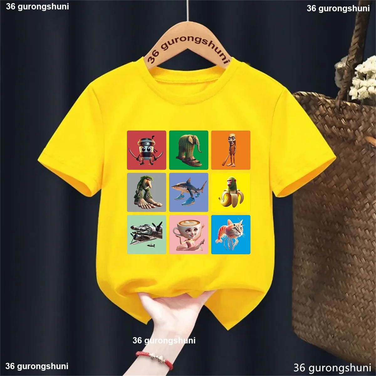 Camiseta de verano infantil con estampado de meme divertido - imagen 2