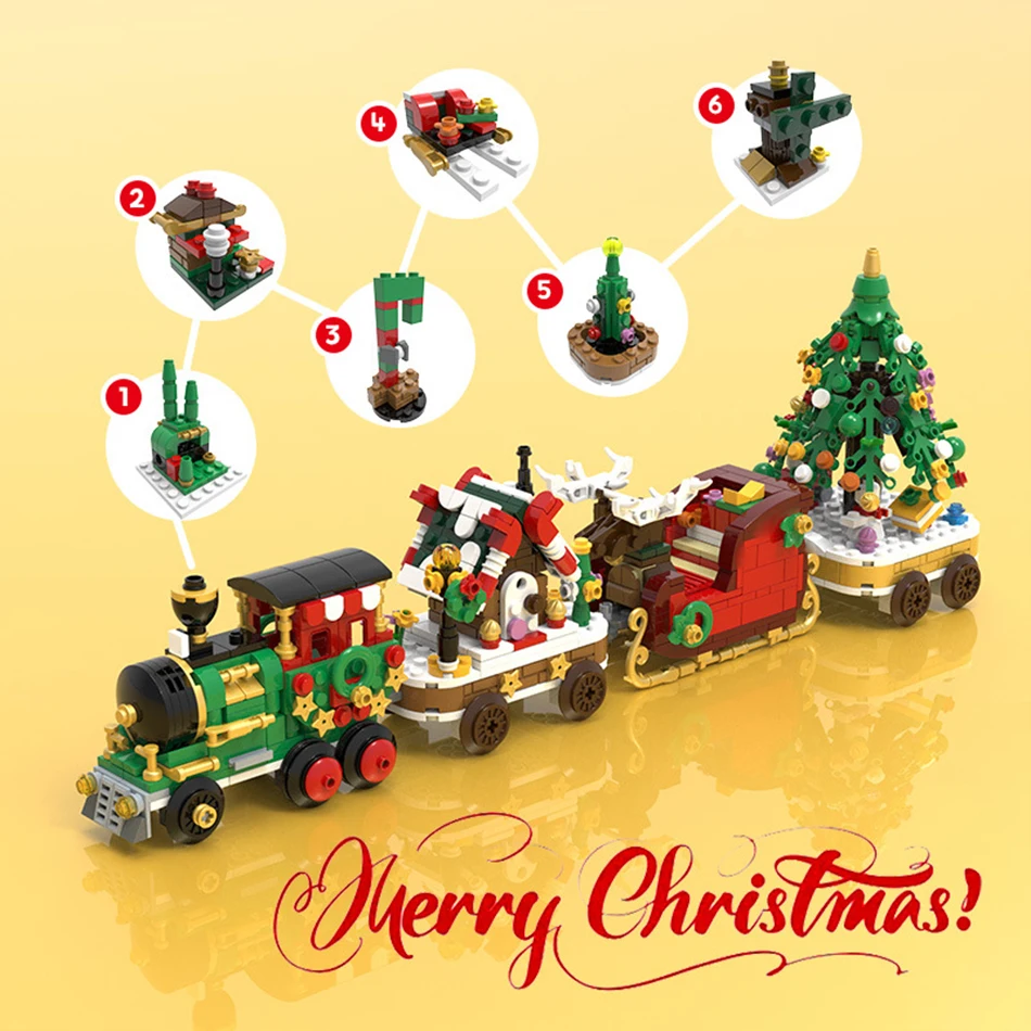 Micro bloques navideños de construcción para niños – Juegos creativos - imagen 5