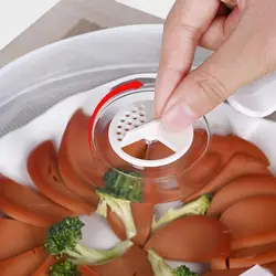 Tapa antisalpicaduras para microondas con ventilación de vapor