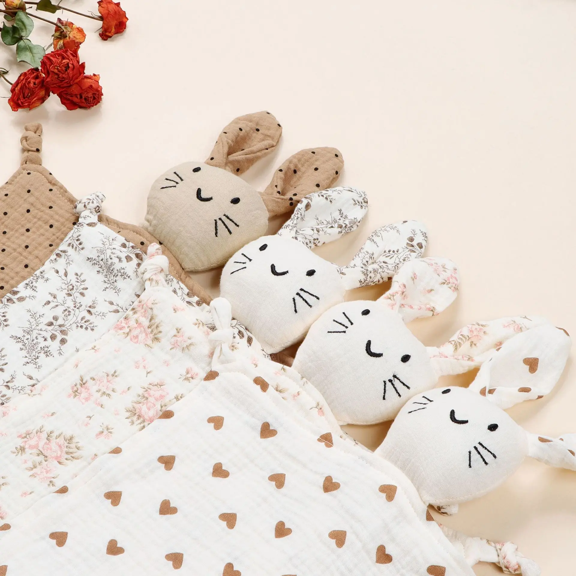 Manta de muselina estampada suave para bebé recién nacido - imagen 2
