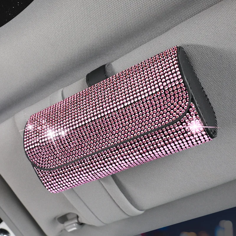 Estuche organizador para gafas solares de coche con pedrería - imagen 5