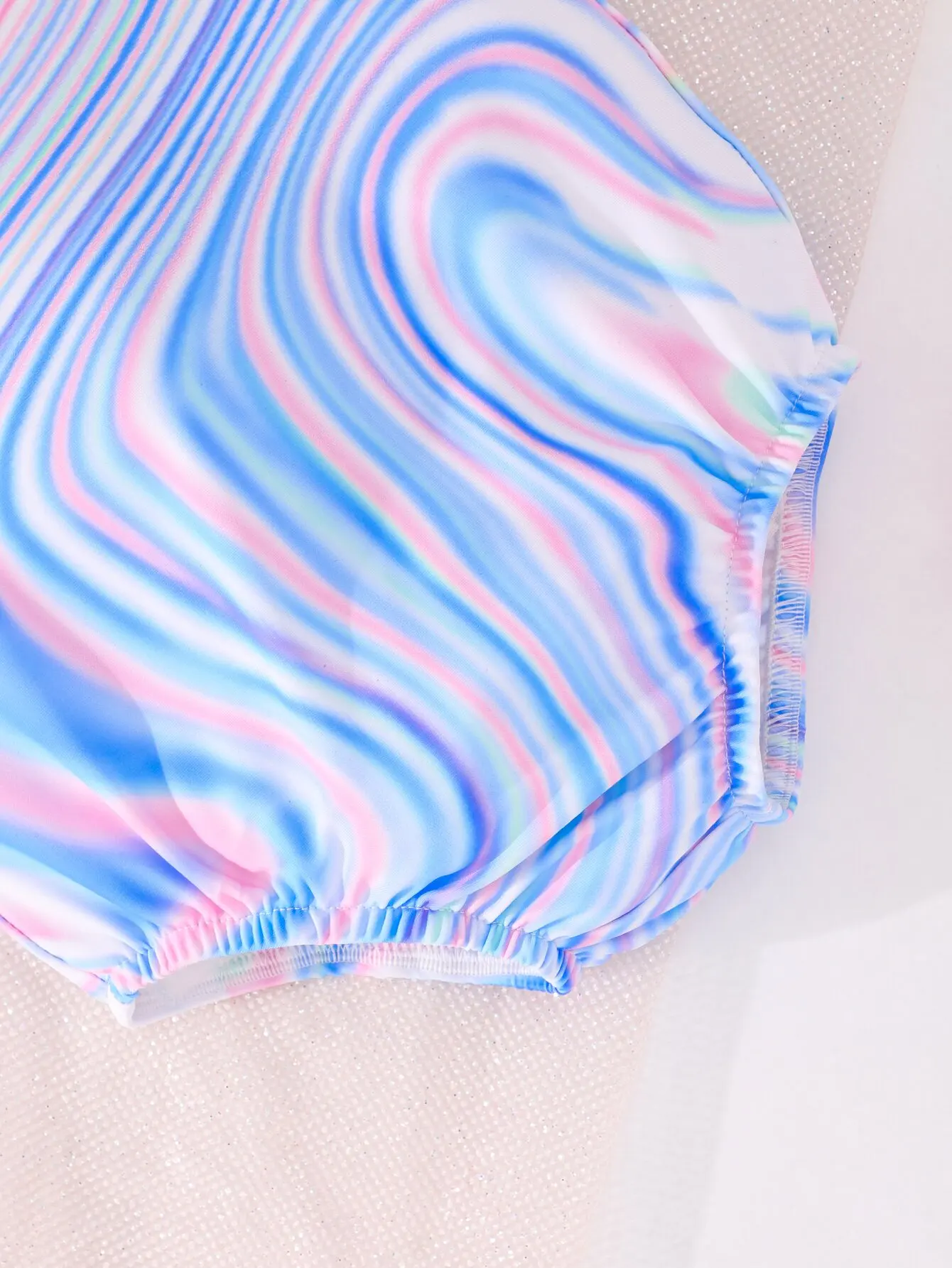 Bañador de una pieza con tirantes para niñas pequeñas de verano - imagen 3