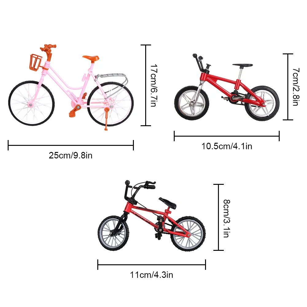 Bicicleta con cesta para muñecas Adollya – Accesorios para niños - imagen 5