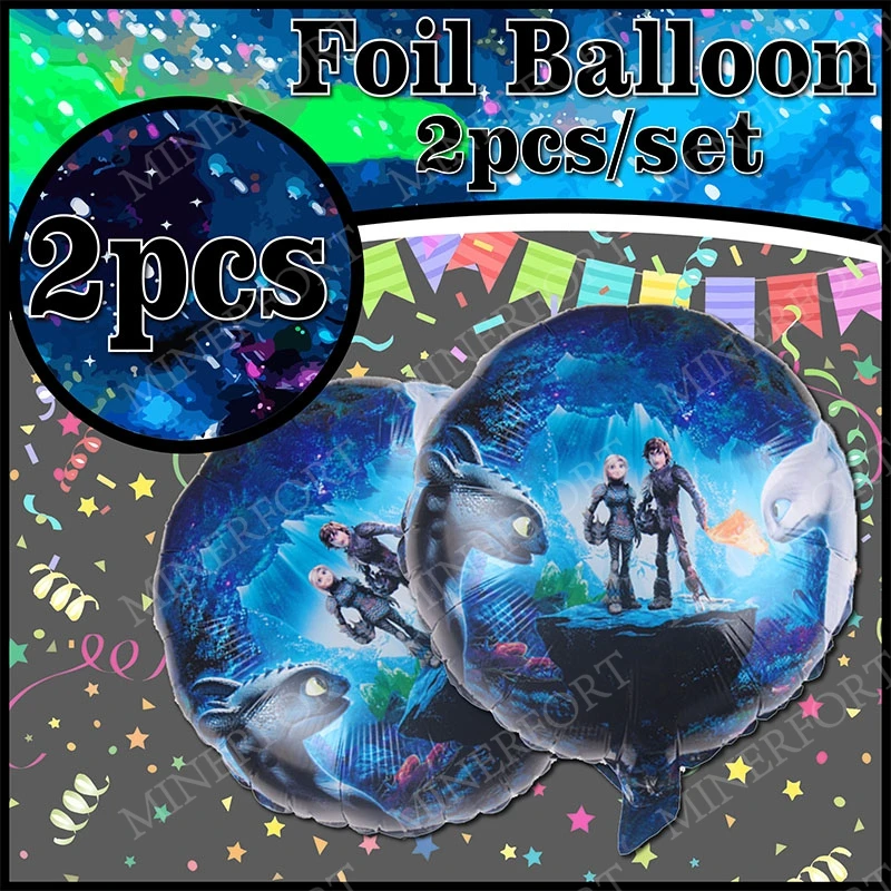 Globos de aluminio con temática Cómo entrenar a tu dragón - imagen 3