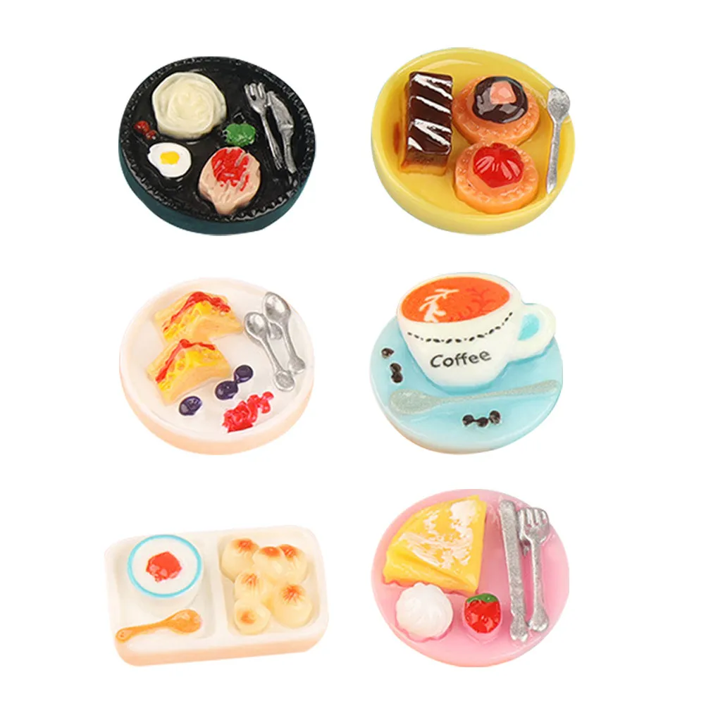 Miniaturas de comida de café para casa de muñecas – Atrezzo en resina - imagen 2