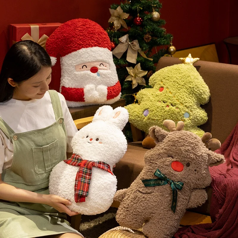 Almohada infantil de peluche Navidad con diseño festivo - imagen 4