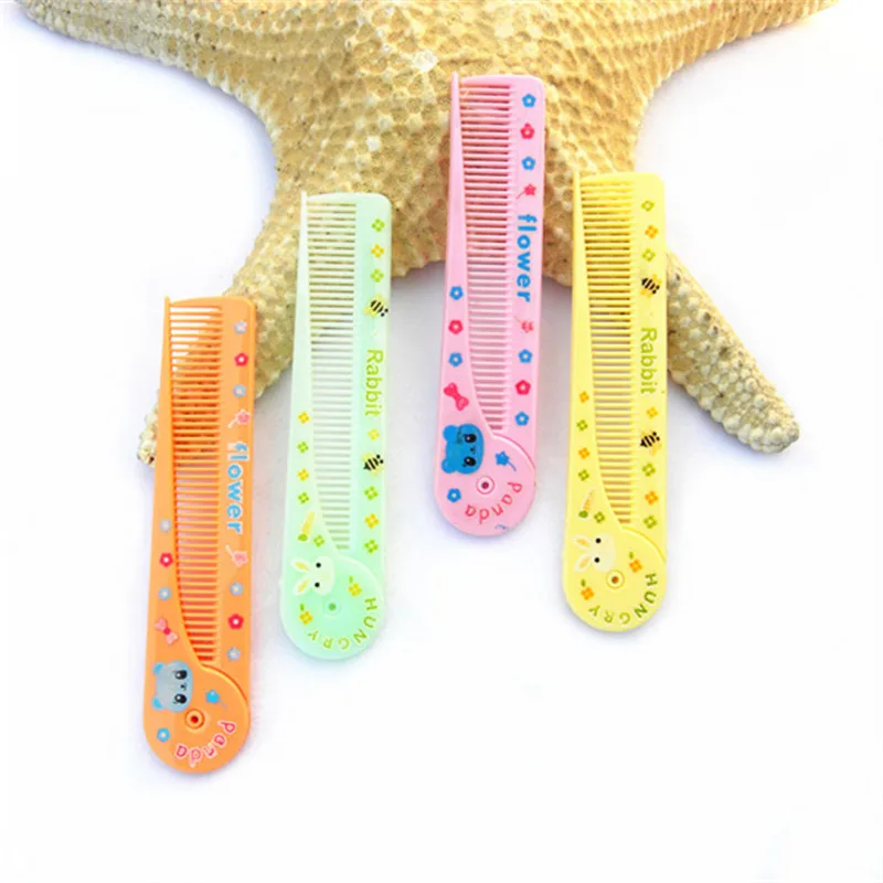 Peine infantil extensible con cola puntiaguda – Plástico suave - imagen 2