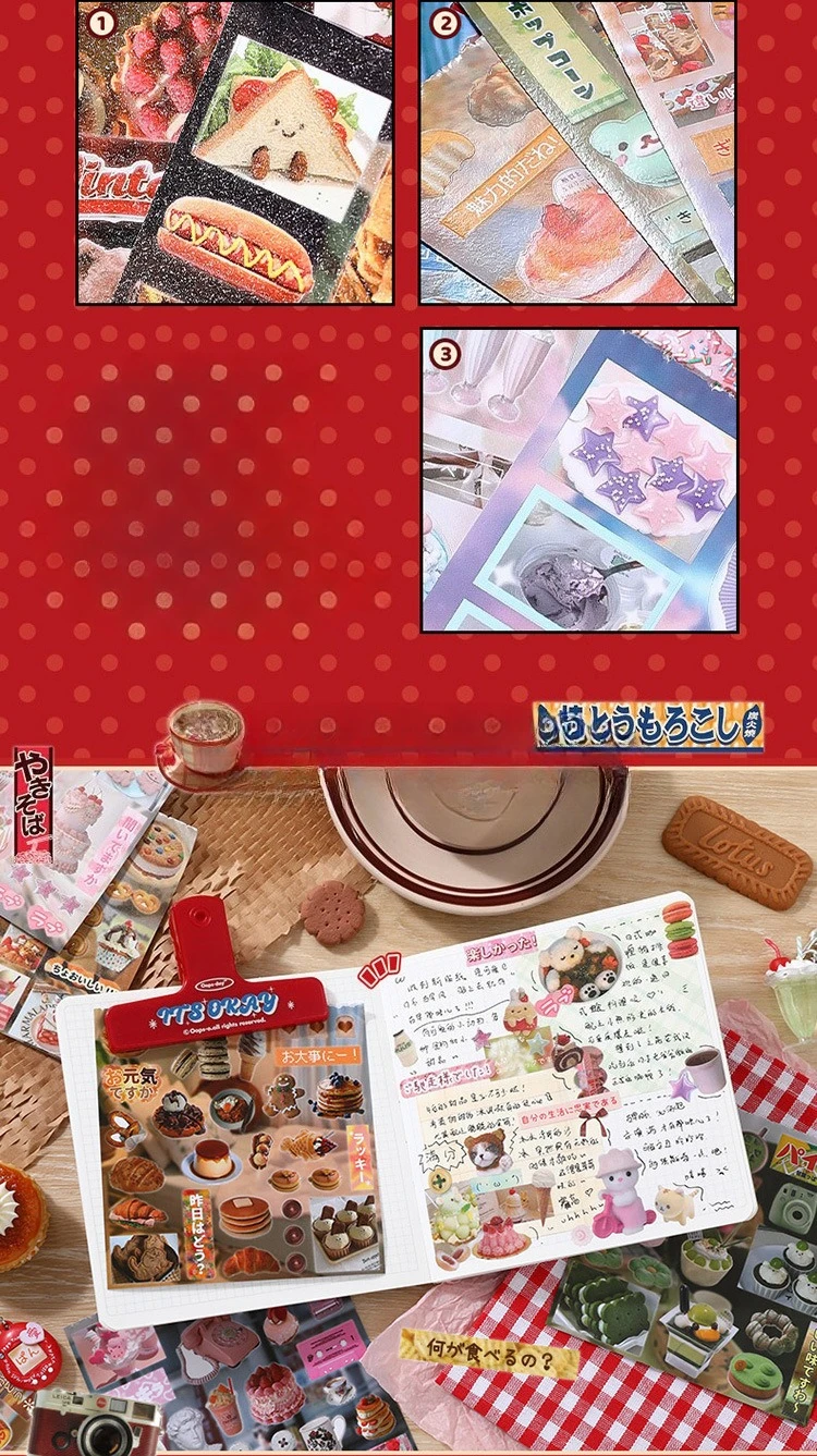 Detalle de calcomanías tradicionales japonesas