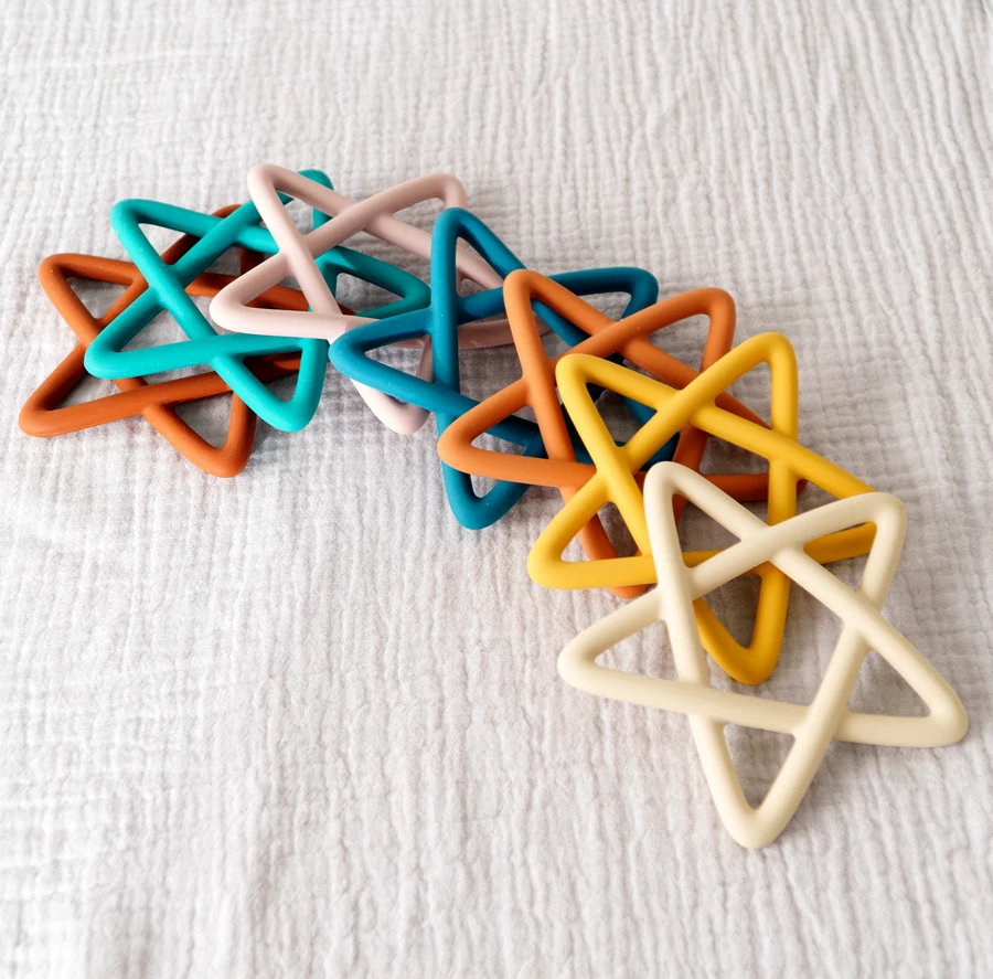 Texturas del mordedor estrella en colores vivos