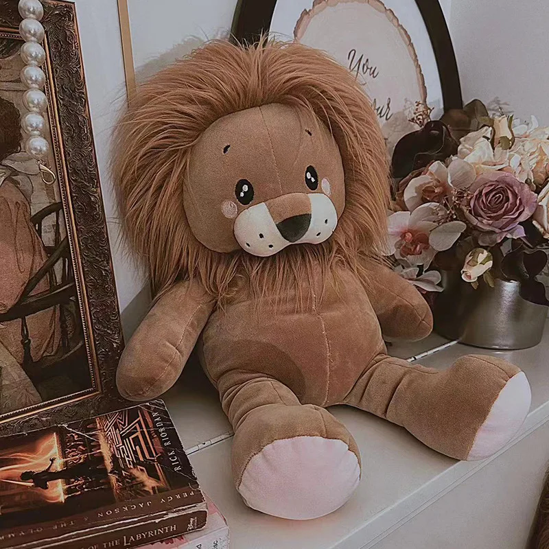 Peluche de león animado en felpa suave para cumpleaños