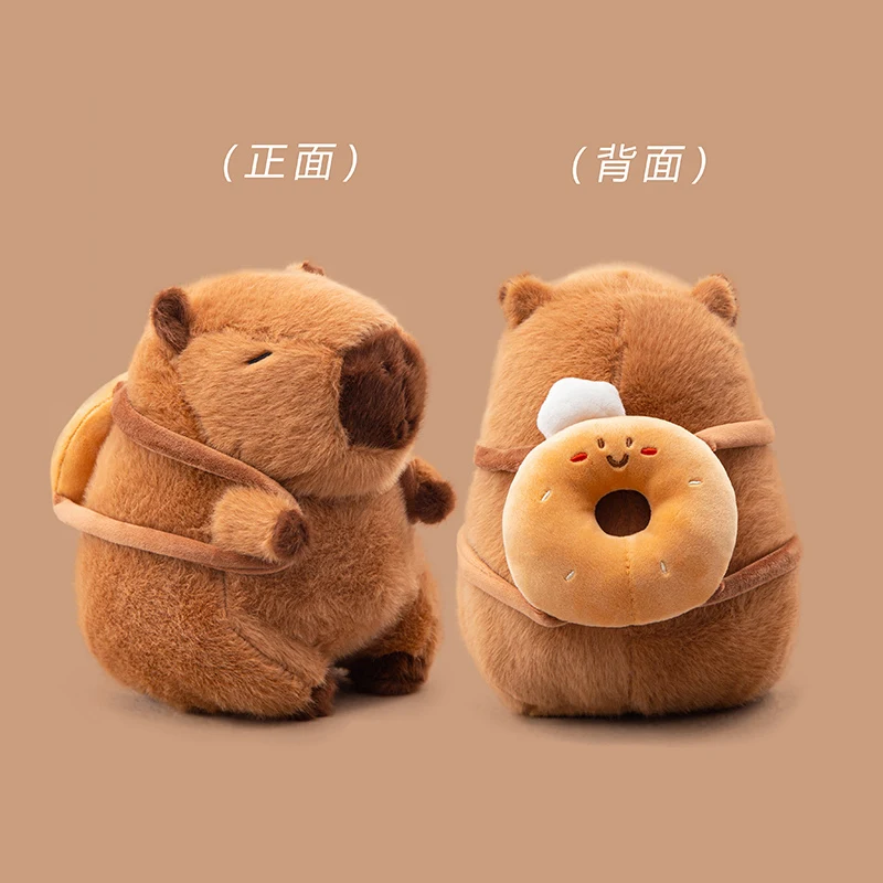 Peluche capibara transformable con forma de croissant para regalo - imagen 3
