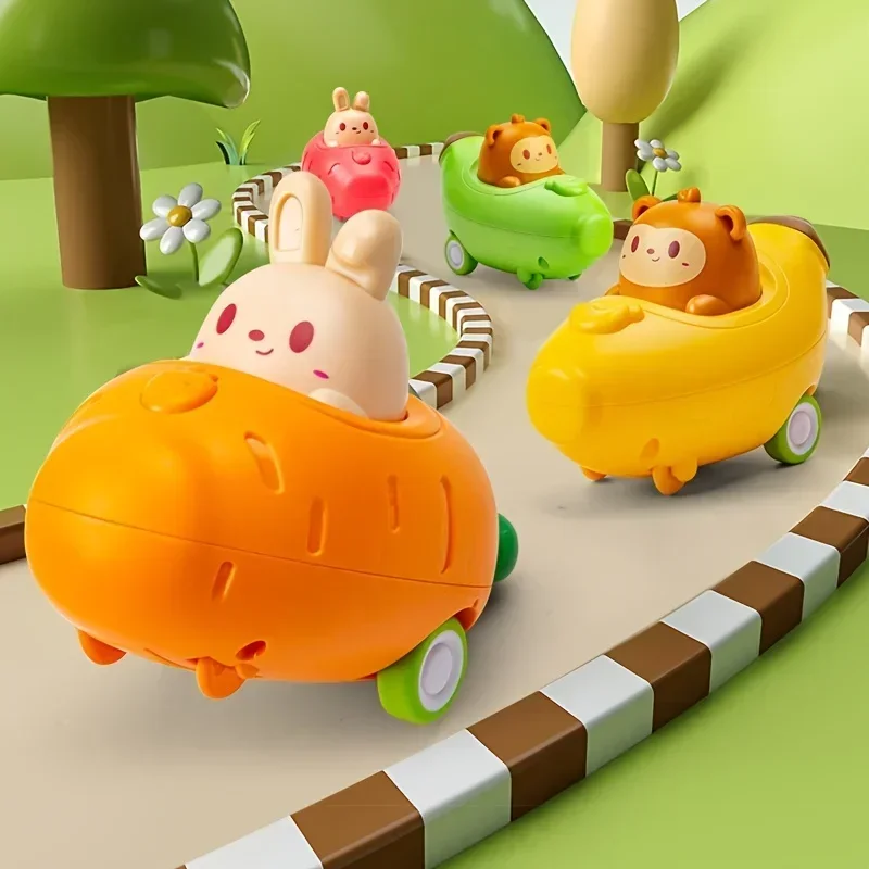 Coche juguete de animales con cuerda para bebé - imagen 2