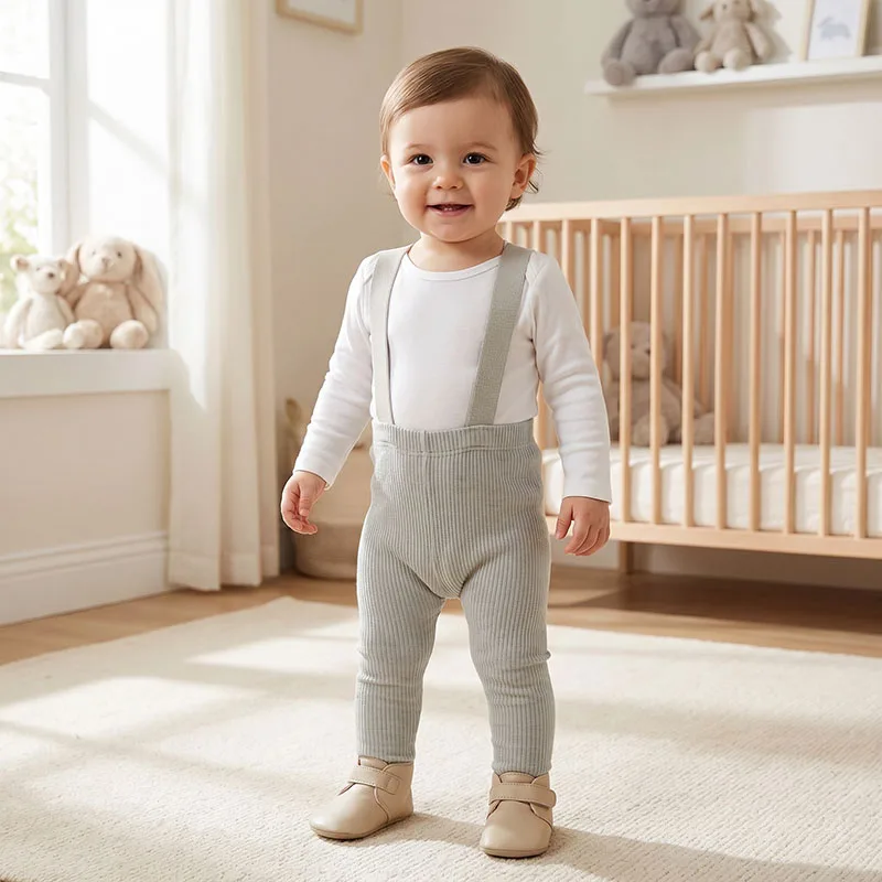 Pantalones de verano de cintura alta ventilados para bebé