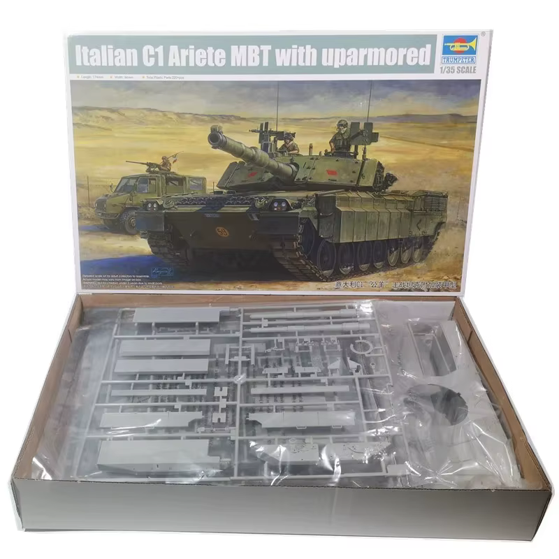 Piezas del kit Trumpeter C1 Ariete 1/35
