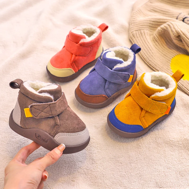 Botas de nieve con forro de felpa para bebés y niños - imagen 3