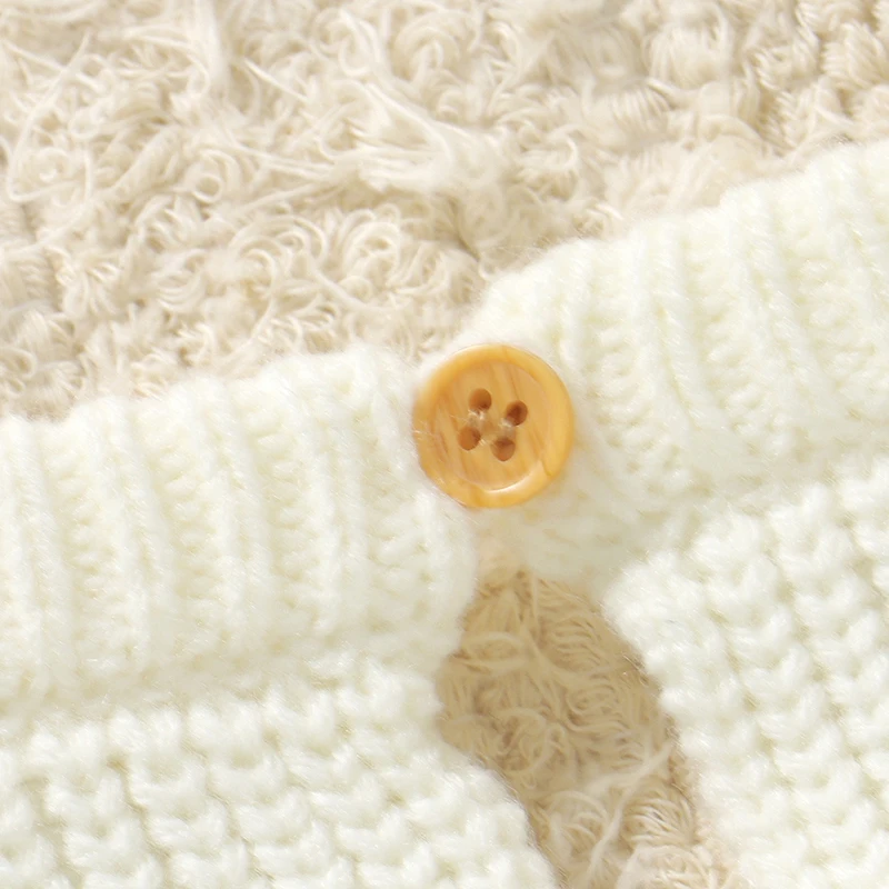 Pelele de punto para bebé recién nacido – Conjunto invernal - imagen 3