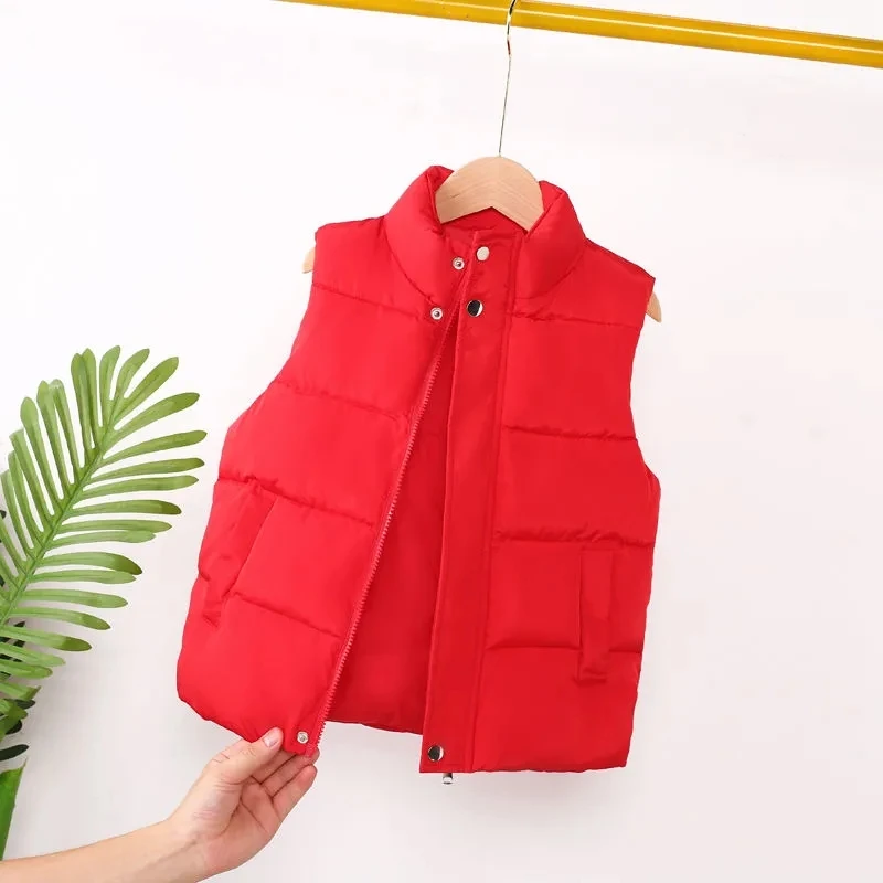 Chaleco de plumón infantil cuello alto invierno - imagen 3