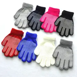 Guantes antideslizantes de punto para bebé invierno
