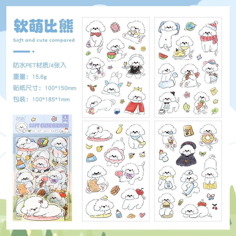 Pegatinas kawaii de perros para scrapbooking y manualidades - imagen 4