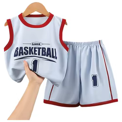 Conjunto de baloncesto transpirable de verano para niño – chándal