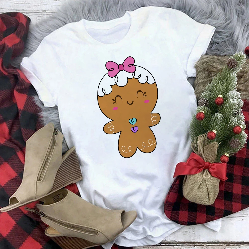 Conjunto familiar navideño con estampado de galletas - imagen 2