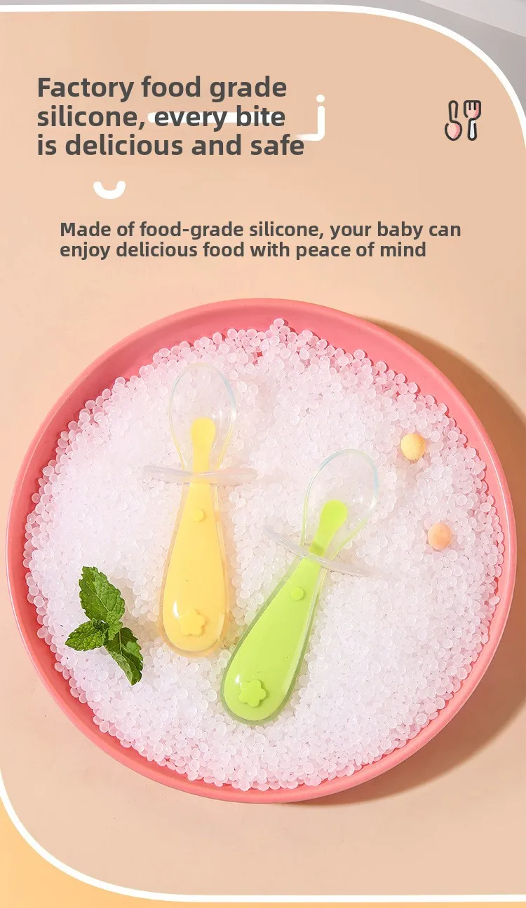 Cuchara de silicona para alimentación