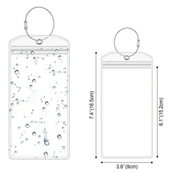 Funda resistente al agua para tarjetas y equipaje con cierre