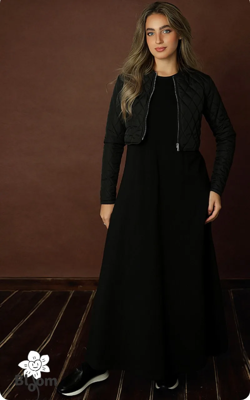 Vestido maxi de felpa francesa para Invierno