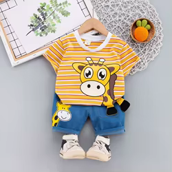 Conjunto veraniego para bebé: camiseta y pantalones cortos cómodos