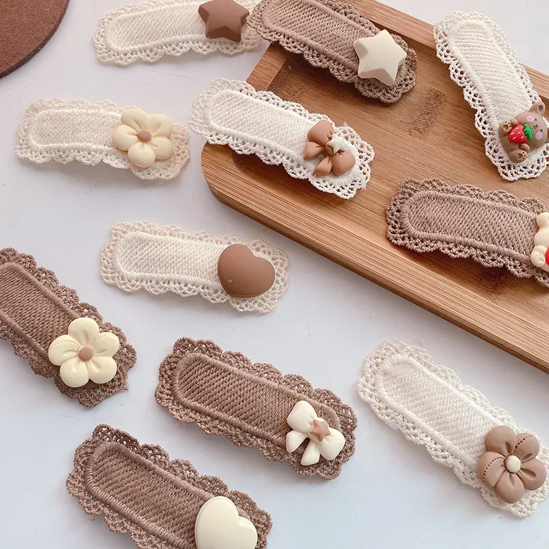 Pinzas para pelo con lazos de encaje - Accesorios bebé y niños - imagen 4