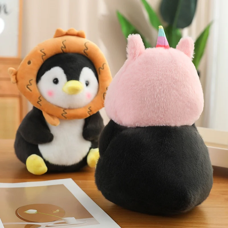Peluche de pingüino Kawaii almohada suave para regalo de cumpleaños - imagen 4