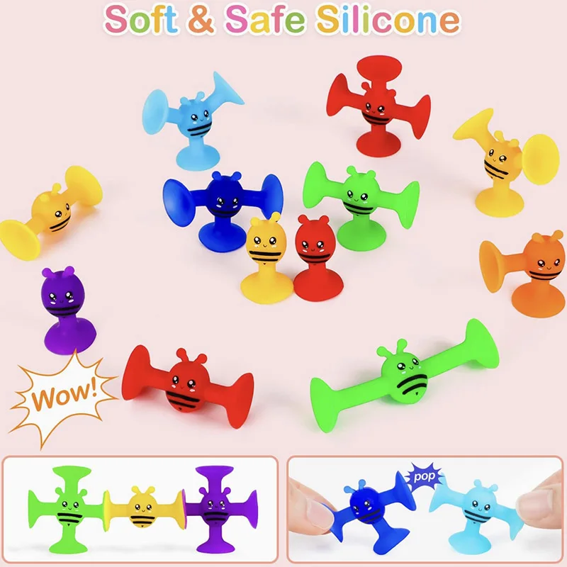 Bloques de silicona divertidos en varias formas y colores