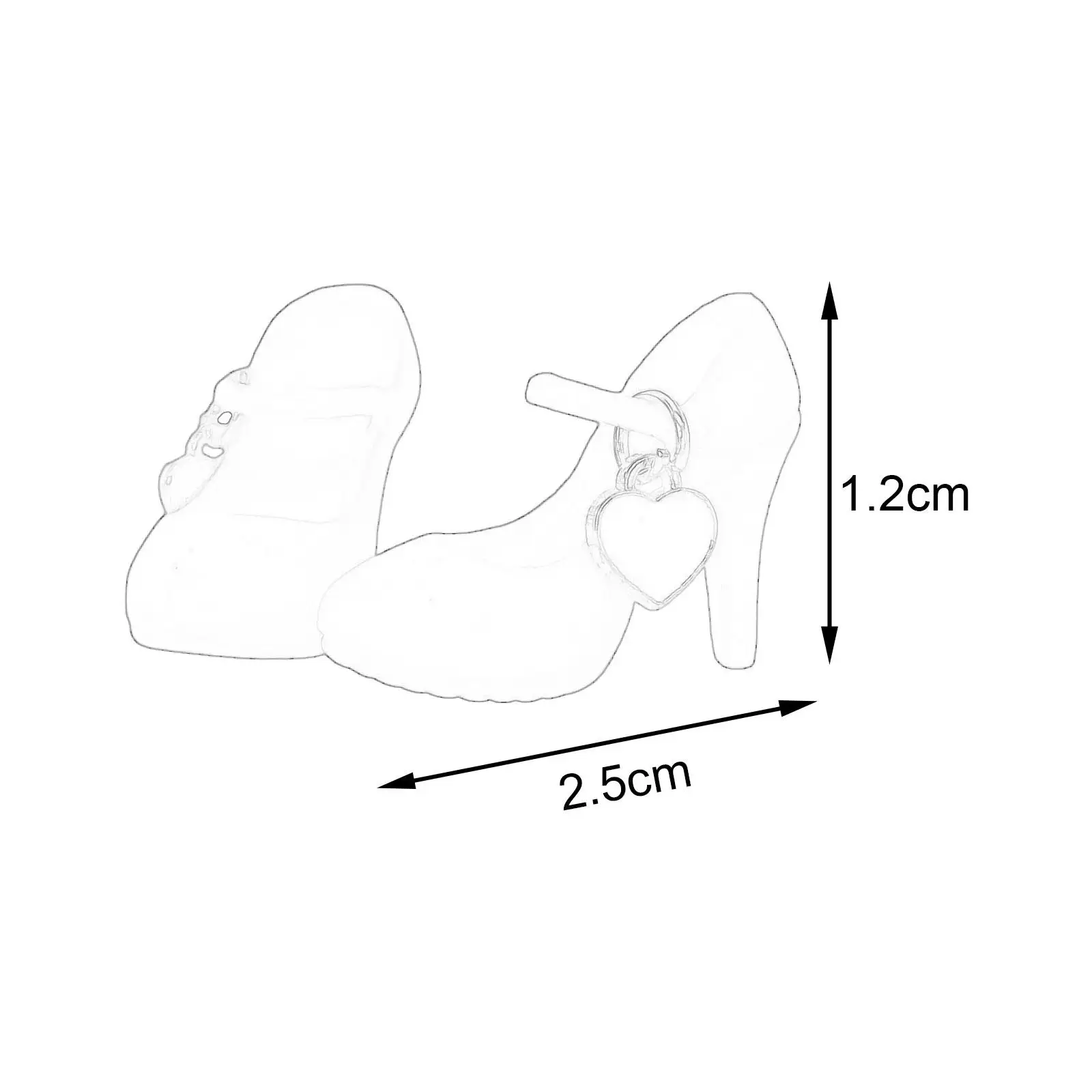 Zapatos de tacón para muñecas de plástico: accesorios de moda - imagen 3