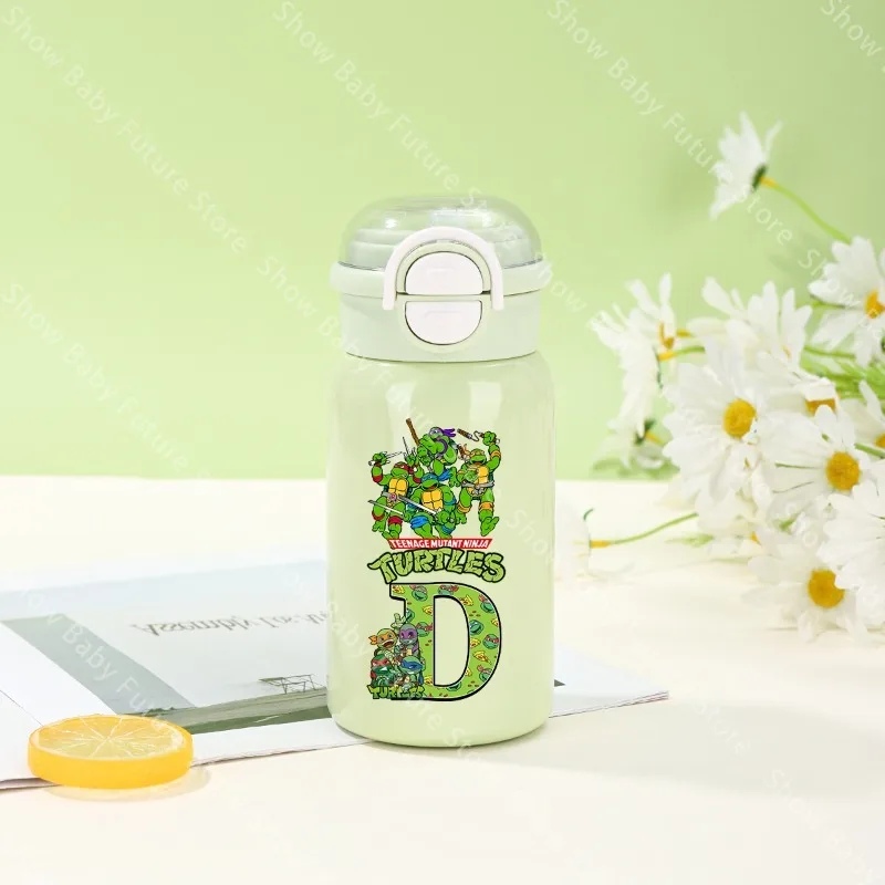 Botella térmica acero inoxidable Tortugas Ninja con pajita - imagen 4