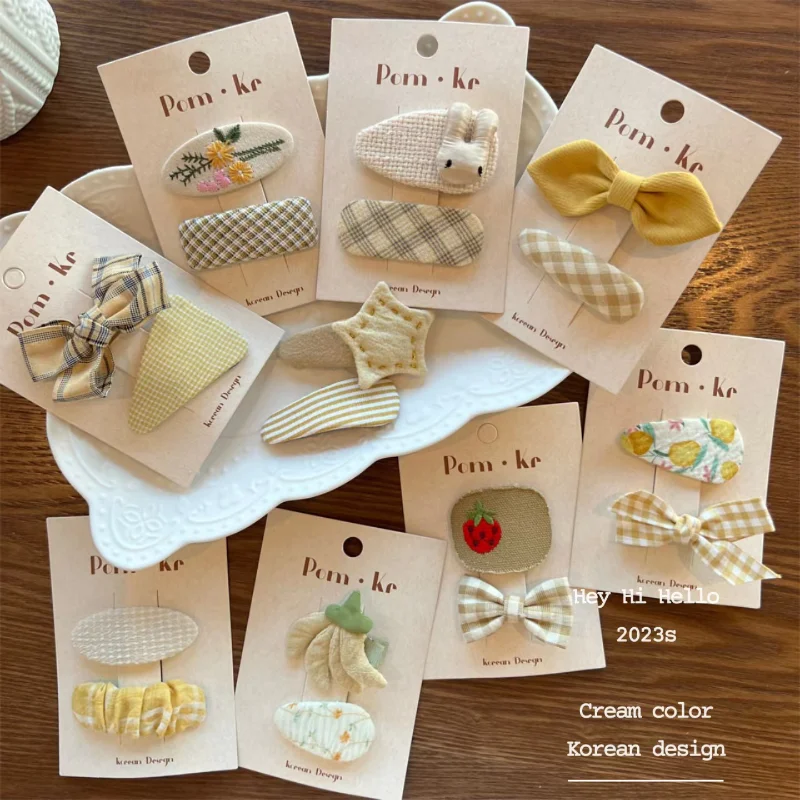 Pinza floral para cabello de bebé – Estilo coreano sencillo - imagen 2