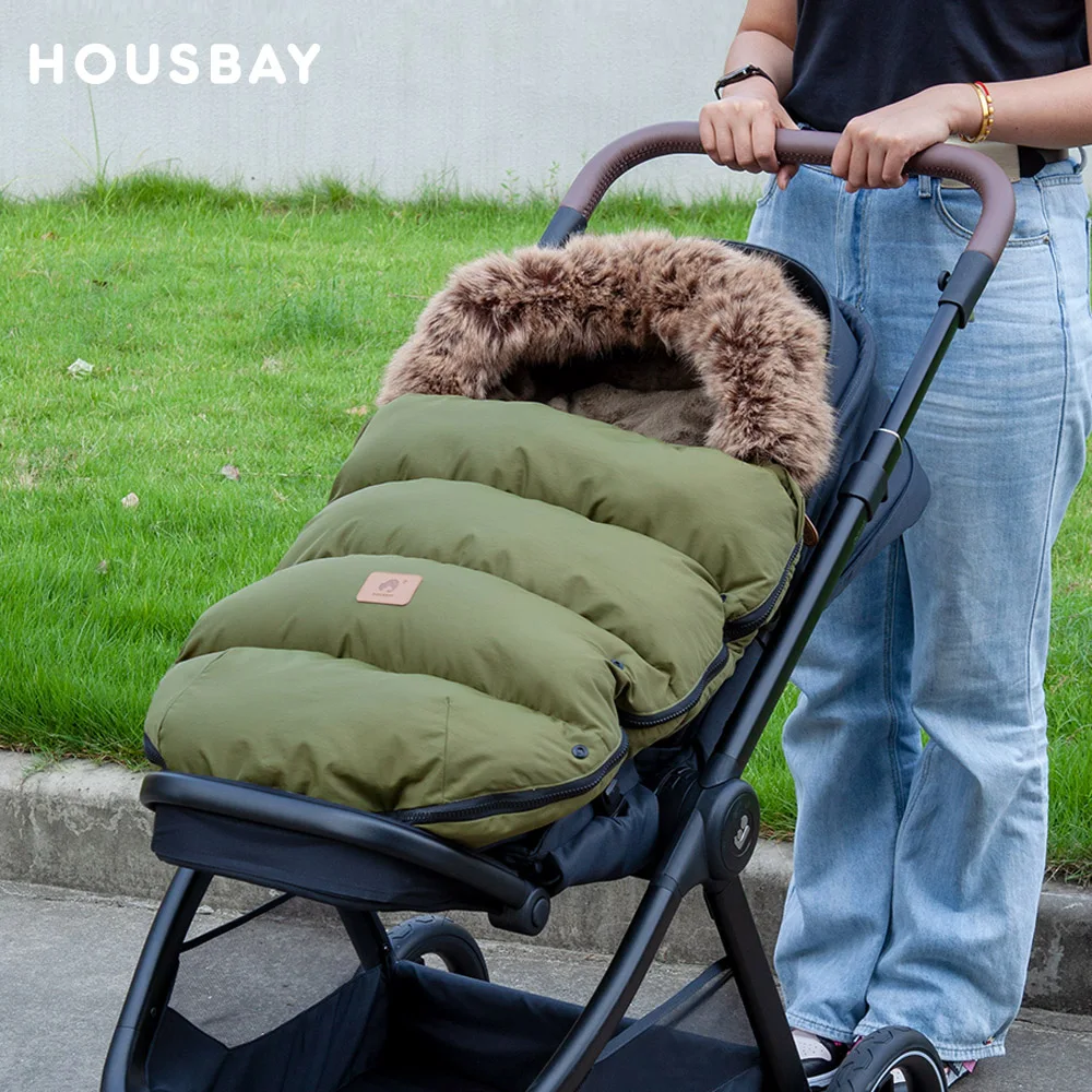 Saco polar para cochecito resistente al viento, transpirable y cálido - imagen 2