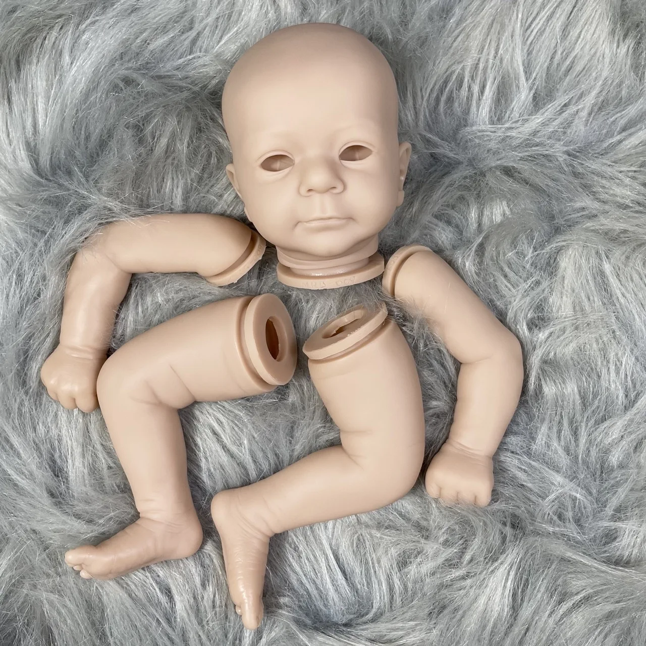 Kit Reborn Felicia – Muñeca vinilo 19 pulgadas DIY para pintar - imagen 3