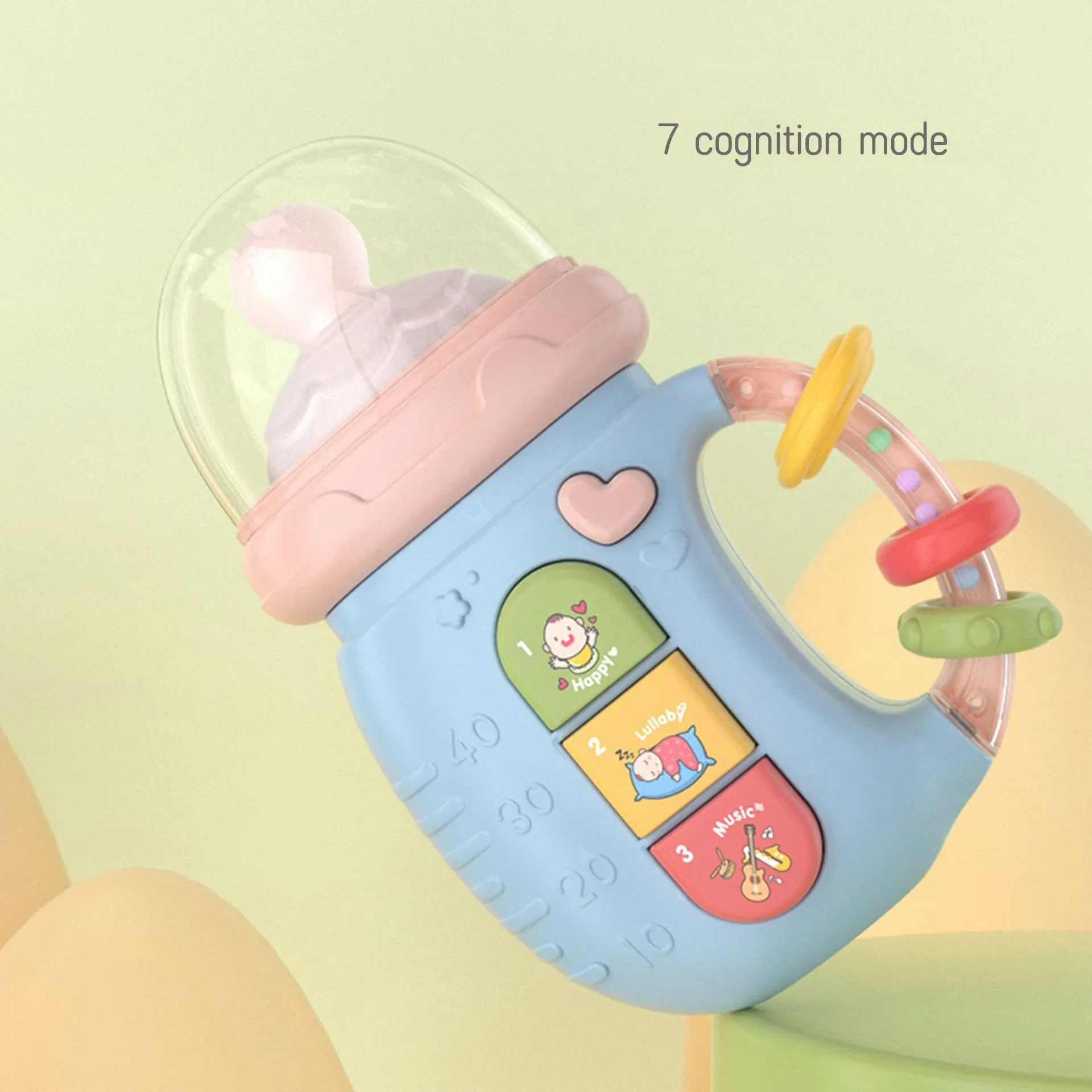 Sonajero musical educativo para bebé: juguete suave relajante - imagen 4